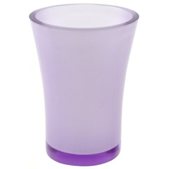 Toothbrush Holder Round Toothbrush Holder Made From Thermoplastic Resins in Purple Finish Gedy AU98-63